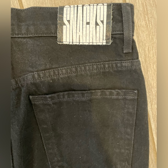 NWOT MOTHER SNACKS! The Candy Stick Black Denim Maxi Skirt, Size 28 - Picture 7 of 7